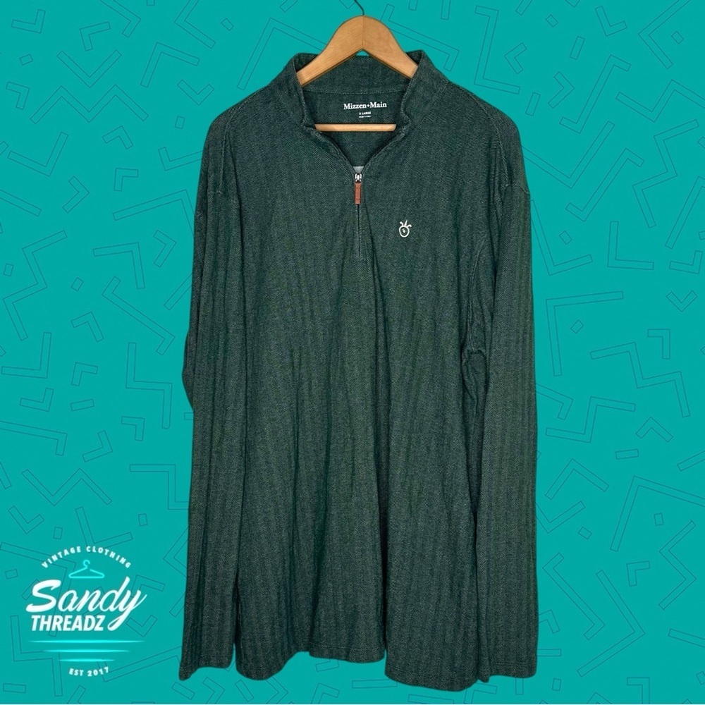 Mizzen+Main Quarter Zip Pullover Sweater - Picture 2 of 6